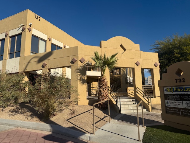 The front entrance of our commercial building in Las Vegas, Nevada.
