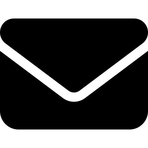 Black envelope icon