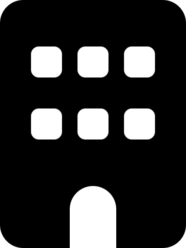 Black building icon