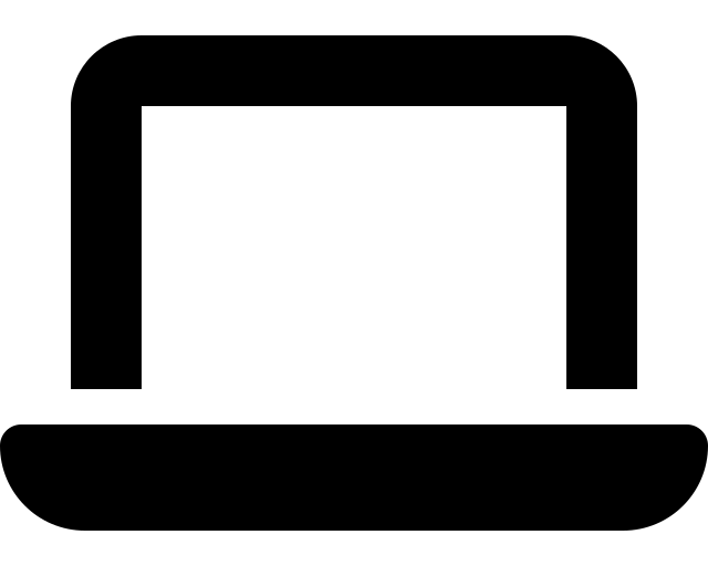 Black laptop icon